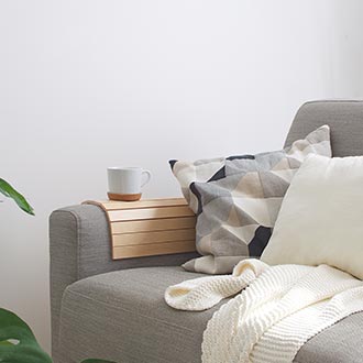 Plattenbau-Wohnzimmer im skandinavischen Stil Inspiration für eine Sitzgarnitur